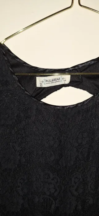 Vestido negro encaje