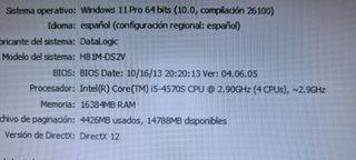 PC i5 4570-16GB RAM-SSD-HDD-GT 620-W 11