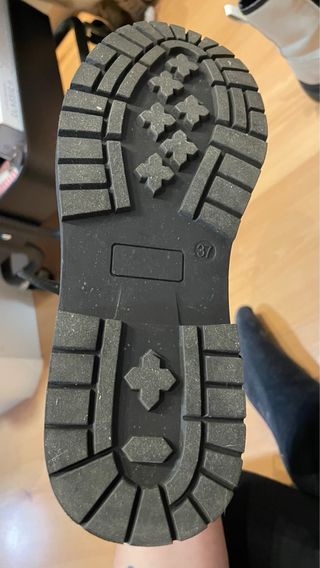 Botas militares blancas con cremallera