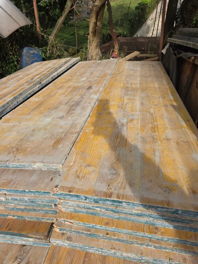 Tablas de encofrar de madera