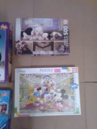 Lote 5 juegos infantiles: Shrek, Scotland Yard, Di