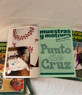 5 Revistas MUESTRAS Y MOTIVOS  para  punto de cruz