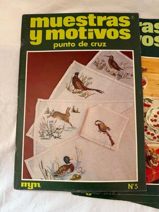 5 Revistas MUESTRAS Y MOTIVOS  para  punto de cruz