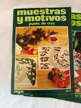 5 Revistas MUESTRAS Y MOTIVOS  para  punto de cruz