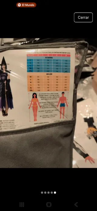 Disfraz Bruja Halloween Mujer Talla S