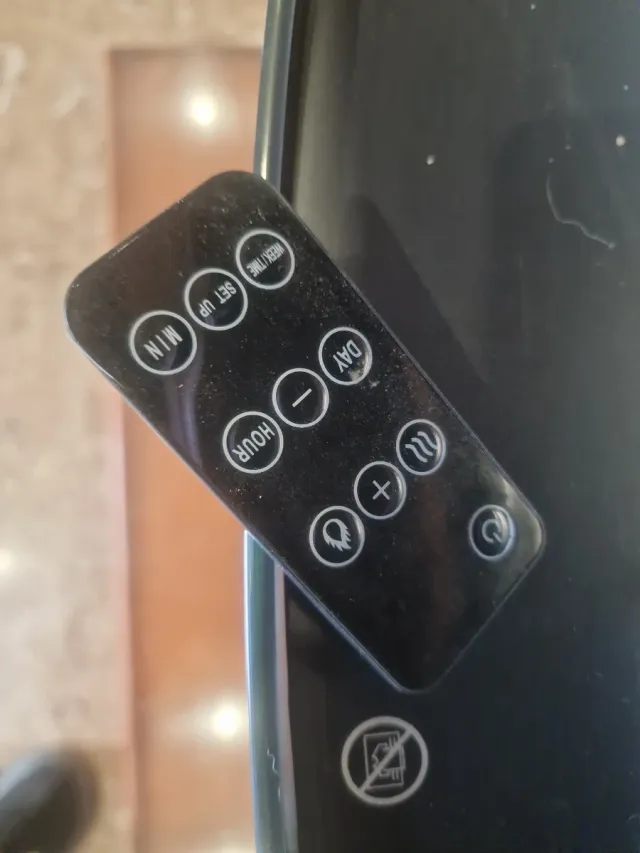 Chimenea eléctrica cristal  y marco negro