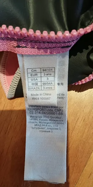 Neopreno niña rosa y gris