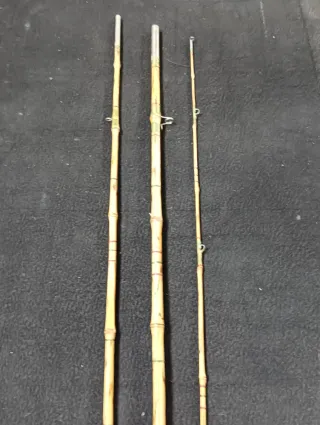 Caña de pescar de bambú