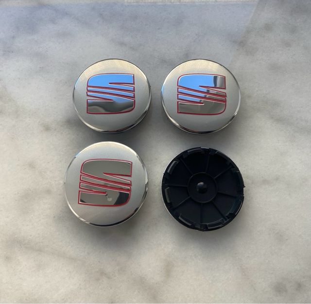 Tapabujes Seat 63mm Plata 1P0601165 (4 Unidades)