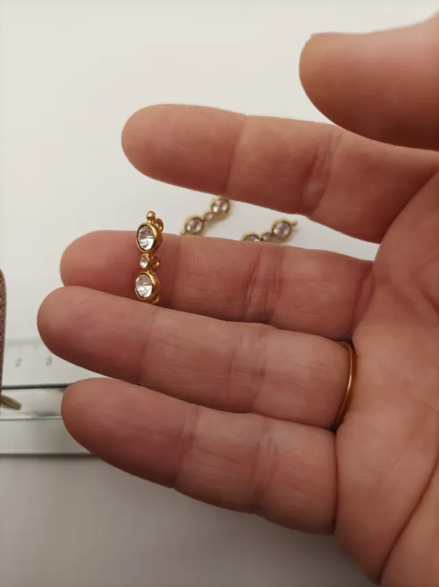 Lote 4 conectores bisutería dorados