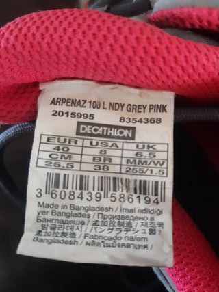 Zapatillas montaña Quechua Novadry Talla 38