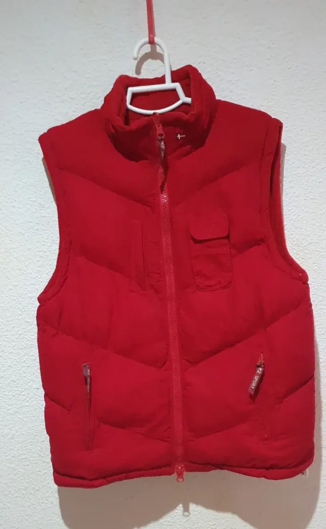 Chaleco reversible rojo