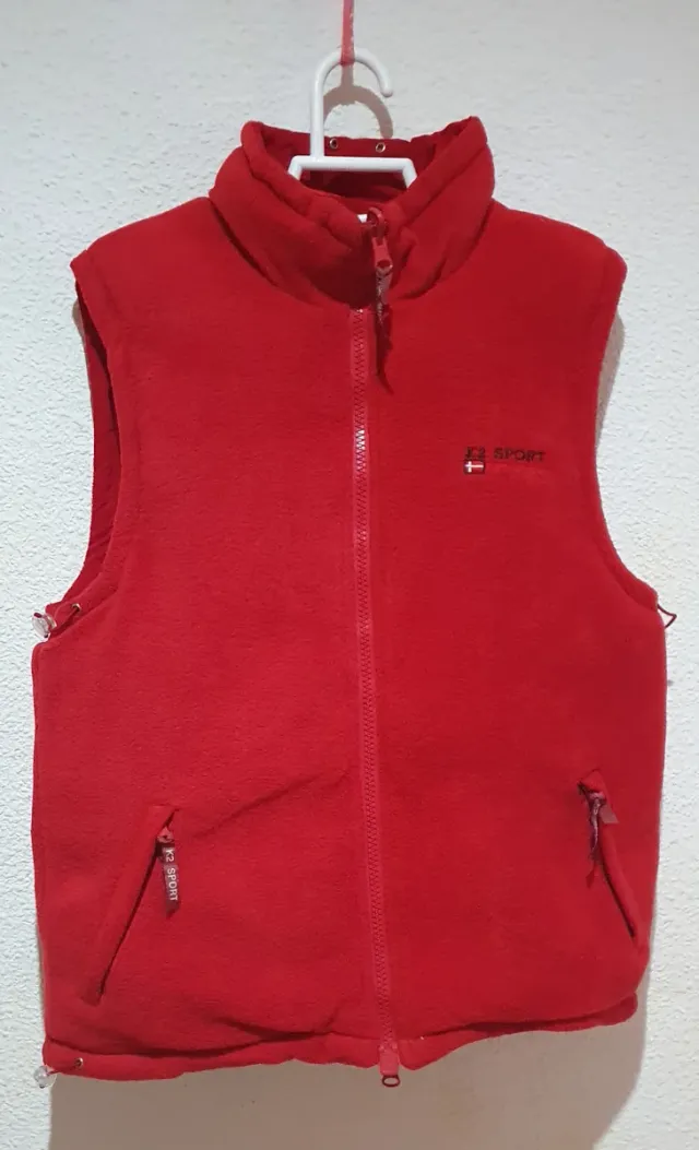 Chaleco reversible rojo