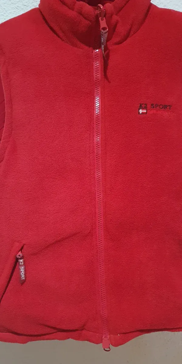 Chaleco reversible rojo