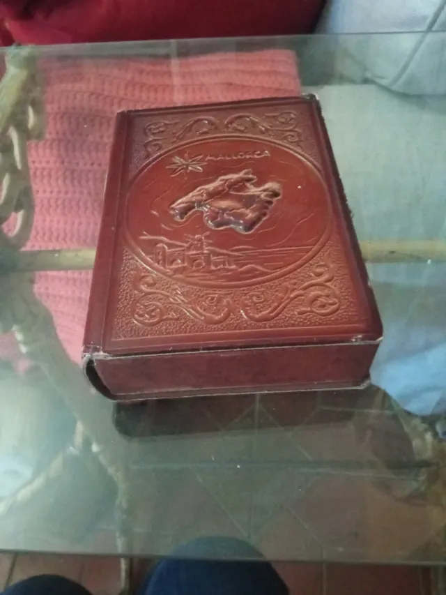 Hucha vintage in pelle Mallorca