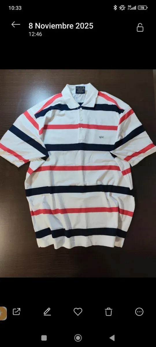 Polo Paul and Shark Rayas Talla M