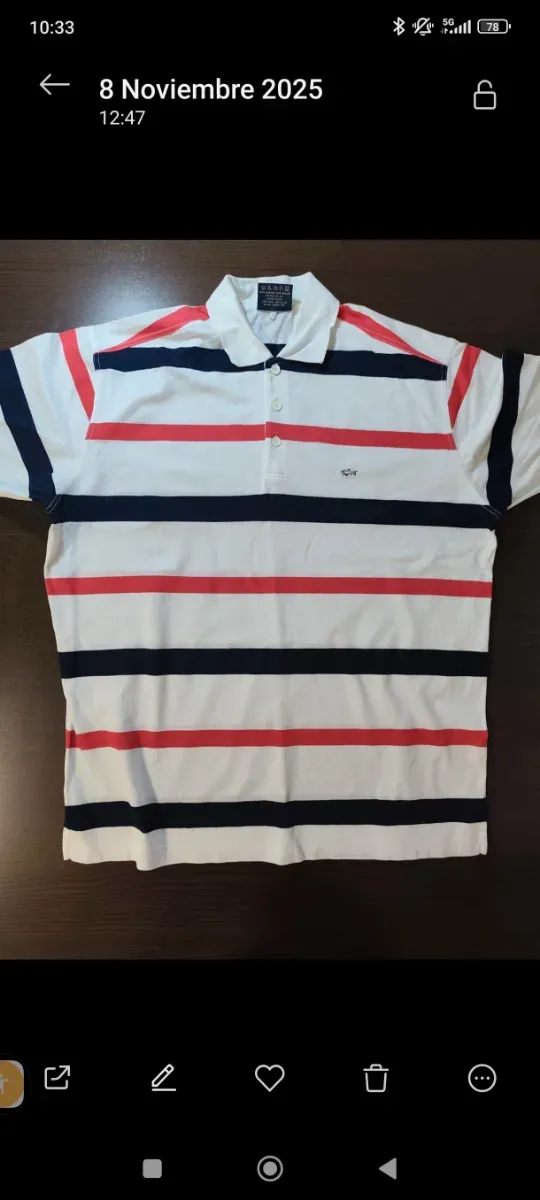 Polo Paul and Shark Rayas Talla M