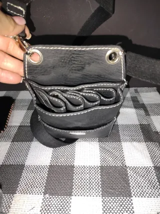 Porta tijeras peluquería cinturón negro