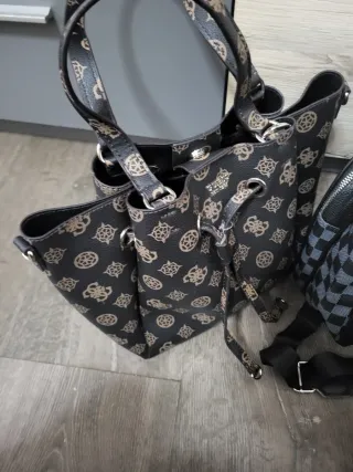 Lote 3 Bolsos Mujer Marrón y Gris