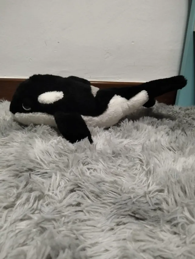 Peluche Orca Negro y Blanco