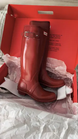 Botas  de agua Hunter Rojas Talla 40