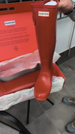 Botas  de agua Hunter Rojas Talla 40