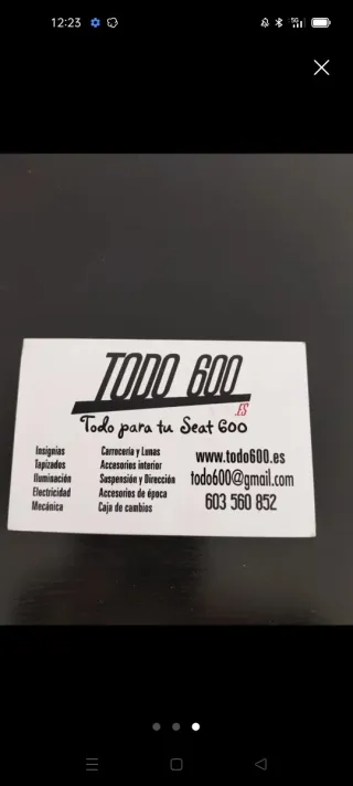SEAT 600 bomba de gasolina nueva