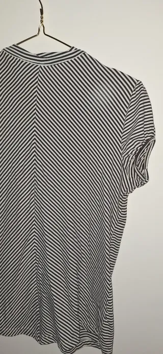 Camiseta Rayas Blanco y Marron