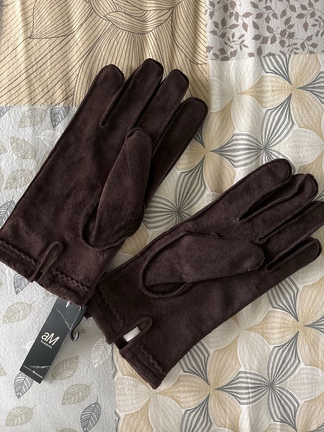 Guanti aM Accessories marroni nuovi