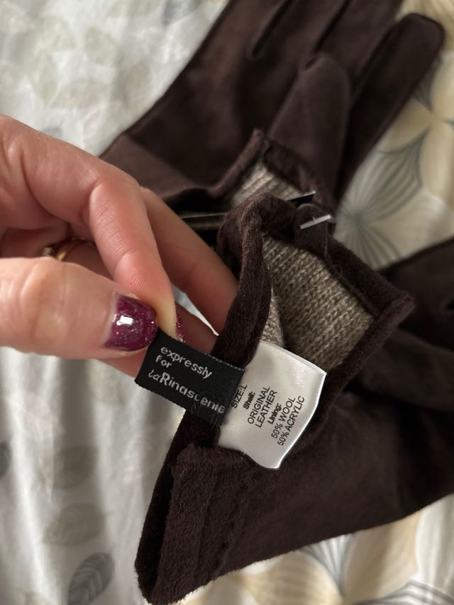 Guanti aM Accessories marroni nuovi