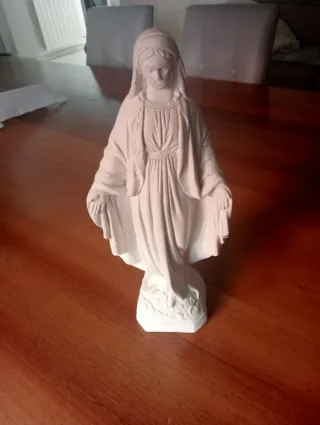 Statuetta Madonna Gesso 29 cm