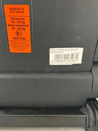 Silla coche Britax Römer moonlight blue ZS ISOFIX