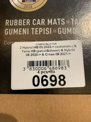 Alfombrillas GledRing GL 0698 Toyota Yaris