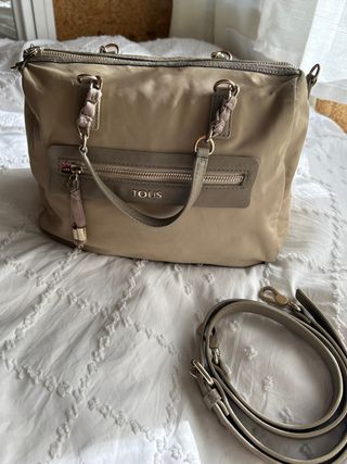 Bolso Brunock Chain TOUS Beige/Gris