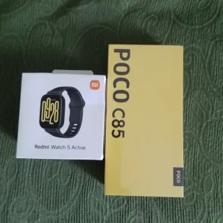 Poco C85 6/128GB Nero+Redmi Watch 5 Active NUOVI