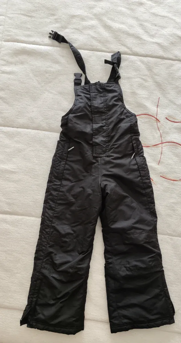 Pantalón de esquí infantil negro 4 a 6 años
