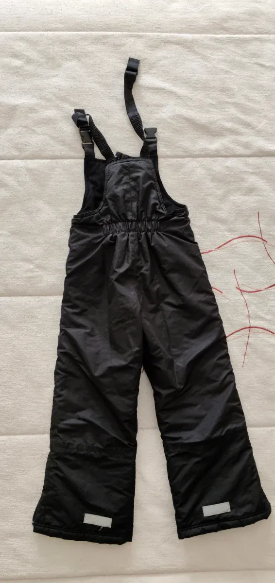 Pantalón de esquí infantil negro 4 a 6 años