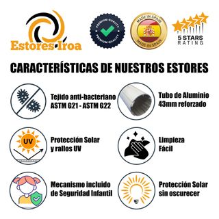 Estor Enrollable Decorativo Bicicleta Flores