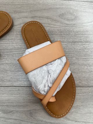 Sandalias Dedo Marrón Talla 38