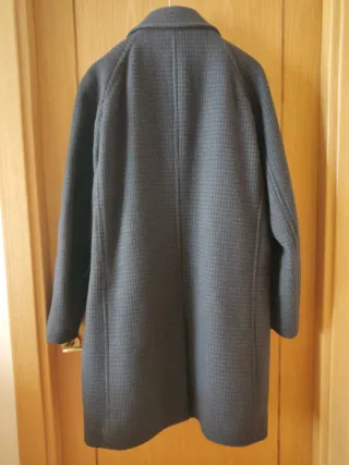 Abrigo lana Mango negro hombre. Talla S