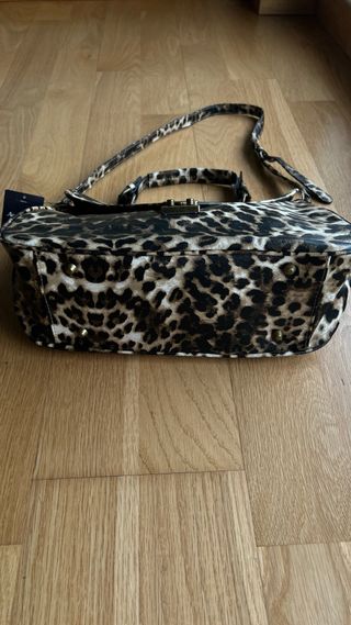 Bolso estampado print con asa larga “Blanco”