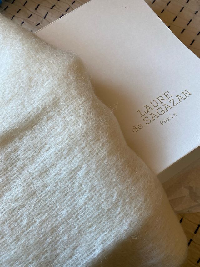 Capa LAURE DE SAGAZAN blanca talla única