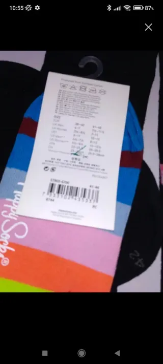 Happy Socks Calcetines Talla 41 Multicolor