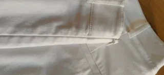 Falda blanca de tenis con botones