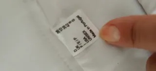 Falda blanca de tenis con botones