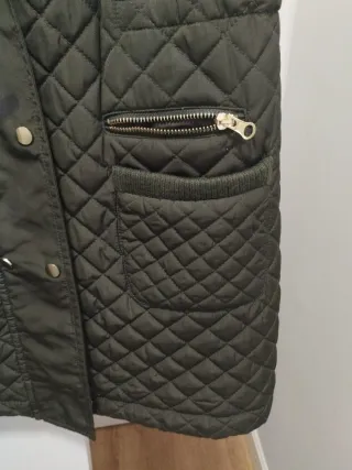 Chaleco largo verde caza Talla L/40