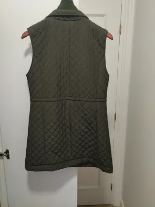 Chaleco largo verde caza Talla L/40