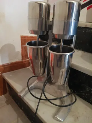 Batidora doble vaso acero inoxidable