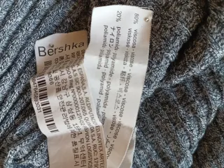 Jersey Bershka gris ajustado