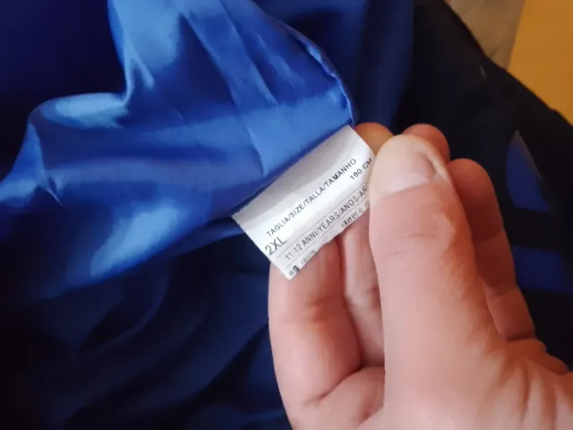 Plumífero Benetton Azul Talla XXL.11-12años.